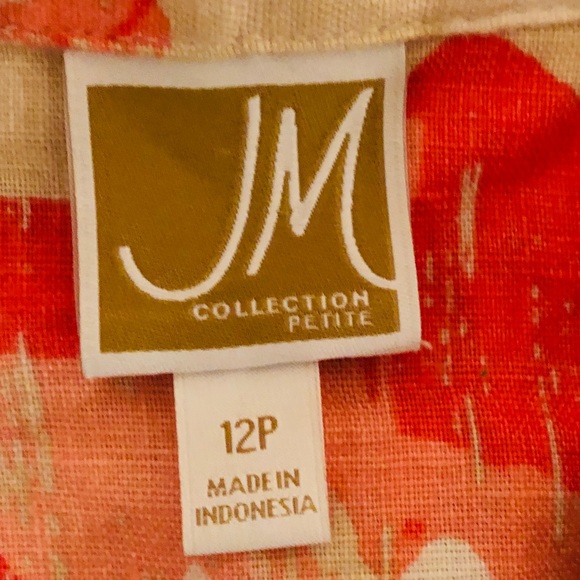 JM collection tops floral size 12P - Picture 6 of 7